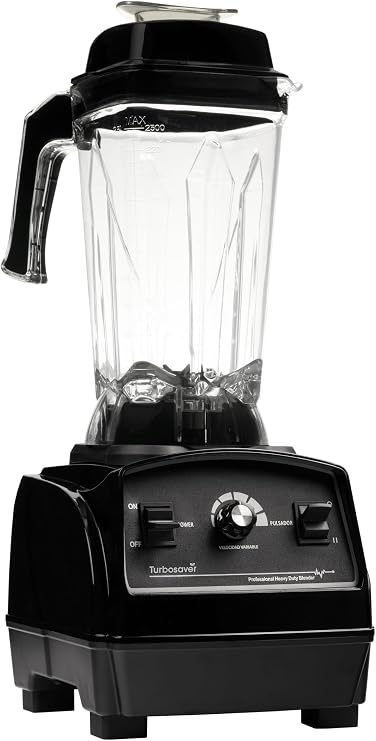 Commercial Blender 1800W Crush Ice & Frozen Fruit 3.5HP 35000 RPM 85 oz Tritan Jar Turbosaver TB79