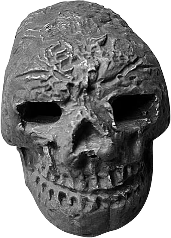 Ceramic Fire Pit Skulls, Human Skull Fire Pit, Halloween Decor, Tabletop Fire Pit Skull Design DecoReusable Fireproof Fire Pit Halloween Decor for Party, BBQ, Bonfire, Campfire, Fireplaces (Black)