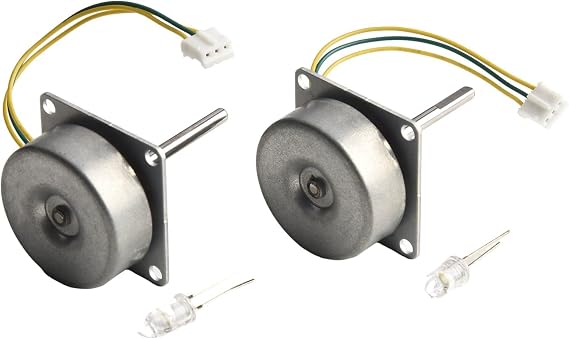 DAZZLEEX Three-Phase Brushless AC Gearmotor Wind Power Generator for DIY Energy Projects, Metal Construction, 3V-24V Output with LED Included, 60x40x20 mm Size