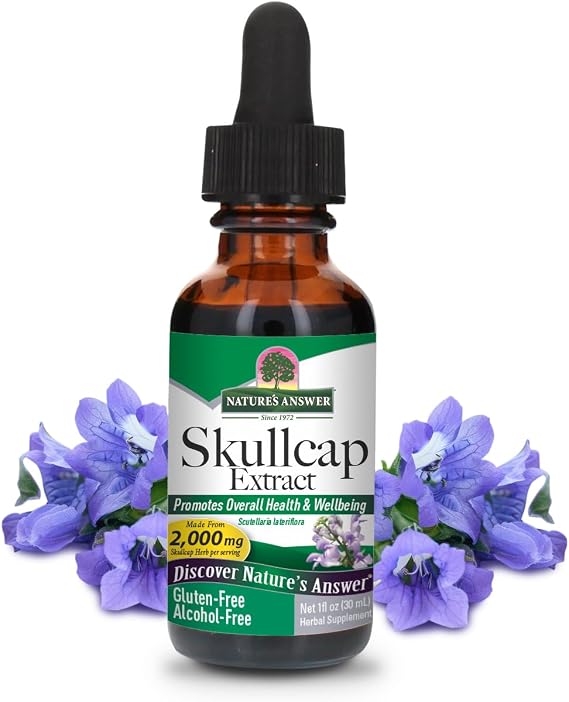 Nature's Answer Alcohol-Free Skullcap Herb, 1-Fluid Ounce