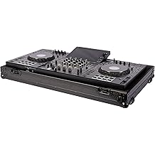 Headliner Pitch Black Low Profile Flight Case with Wheels Compatible with AlphaTheta XDJ-AZ All-in-One DJ System; Custom Fit All-Black DJ Controller Case, Rugged Design - Ideal for DJs On the Road