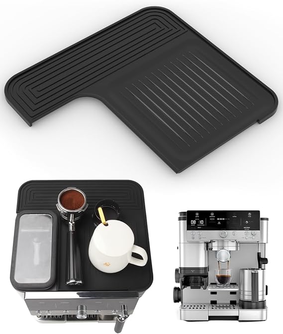 Top Mat for Ninja Luxe Espresso Coffee Machine ES601 & ES701 Protects Top Surface Food-Grade Silicone - Grinder Access Unblocked - Waterproof, Heat-Resistant - Accessories for Ninja Luxe Cafe