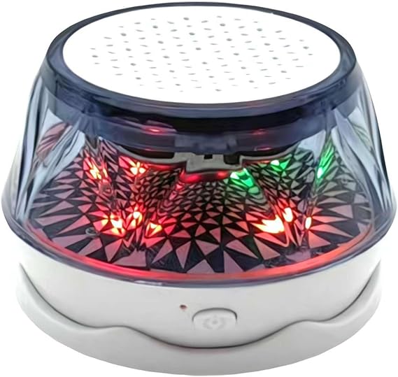Magnetic Bluetooth Speaker Mini, Portable Phone Stand, Wireless Speaker with Multi RGB Color Light, Small Speaker for Shower, Outdoor, Birthday Gift (White)
