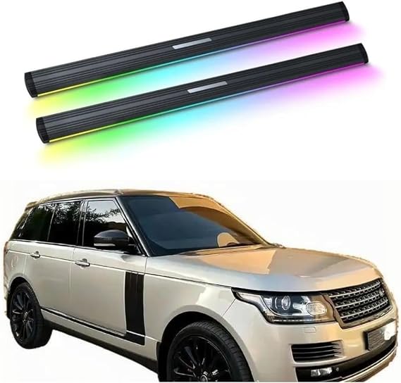 Electric Running Boards with Lights Compatible for Range Rover Long 2017-2019,Retractable Power Side Steps for Trucks & SUVs,Durable Aluminum Step Bars