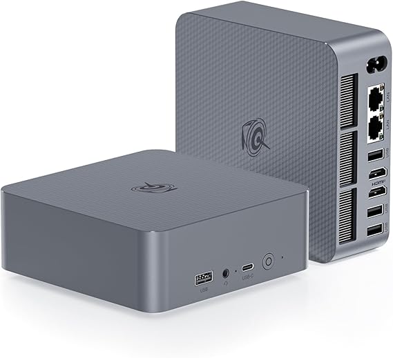 Beelink Mini PC EQR7 AMD Ryzen 7 7735U 8C/16T bis zu 4.75GHz Mini Computer 24GB LPDDR5 RAM 500GB PCIe 4.0 SSD Windows 11 Pro 4K-Dual-Display Dual HDMI/Dual 2.5G LAN/WiFi 6/Bluetooth 5.2