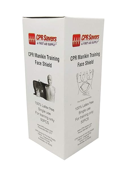 CPR Savers and First Aid Supply CPR Training Face Shields for CPR Manikins (1)