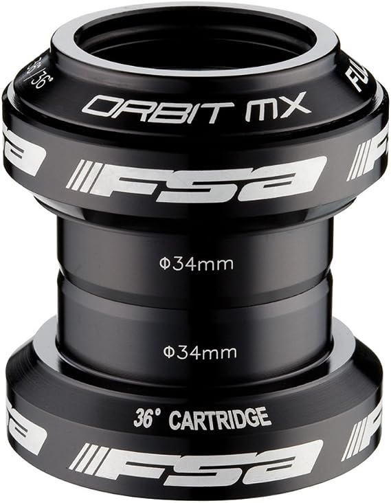 FSA Orbit Mx Headset, 1-1/8", Threadless, Black | bike-headsets-and-accessories