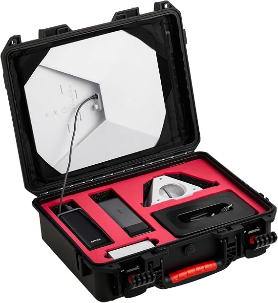 Starlink Mini Case, IP67 Waterproof Hard Travel Carrying Case for Starlink Mini with In-Case Operation for Outdoor Travel and Camping
