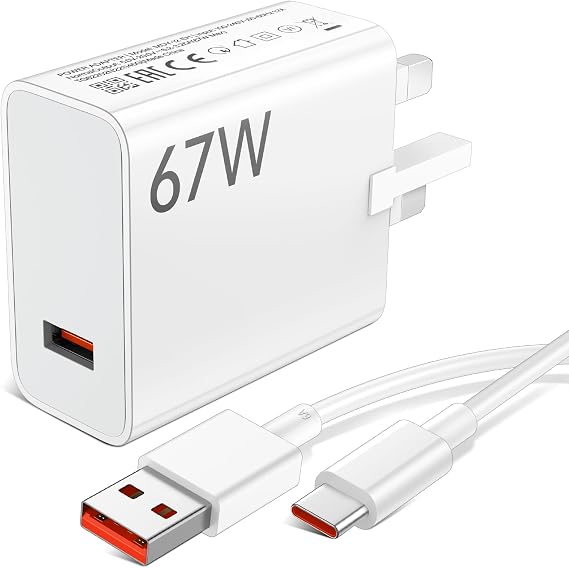 ACOCOBUY 120W Fast Charger Plug Wall Charger with USB C Cable 1M for Xiaomi | Power Adapter Fast Charging for Xiaomi 17T/15T/14T/13T/12/11/for Redmi Note 15/14S/13/12/11 Pro/15C/for POCO M8/X7 Pro Pad 8