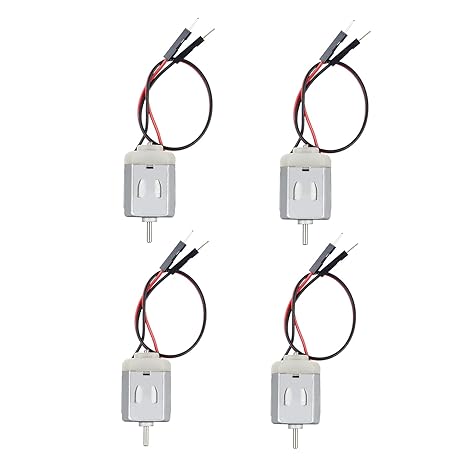 BOJACK 4 Pcs Type 130 EK1450 1 V- 6 V Volt Miniature DC Toy Motors for Arduino Hobby DIY Projects