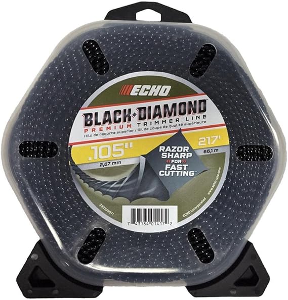 Echo 330105071 .105" Black Diamond Trimmer Line 217 ft. Large Clam for