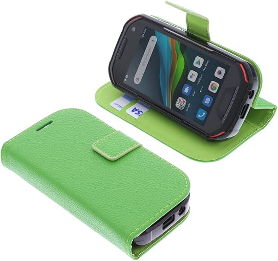 Cover compatible with Unihertz Atom L book-style green case