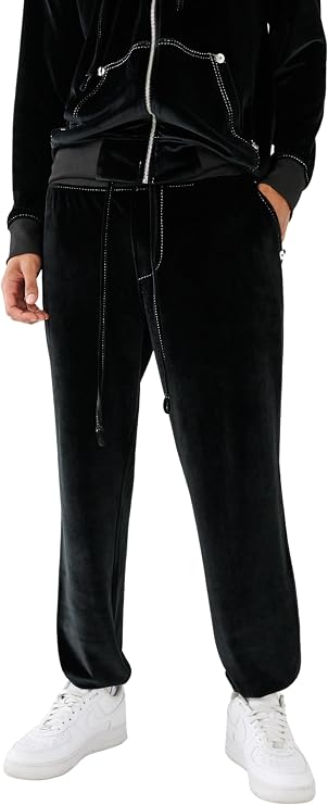 True Religion Men's Velour Big T Jogger