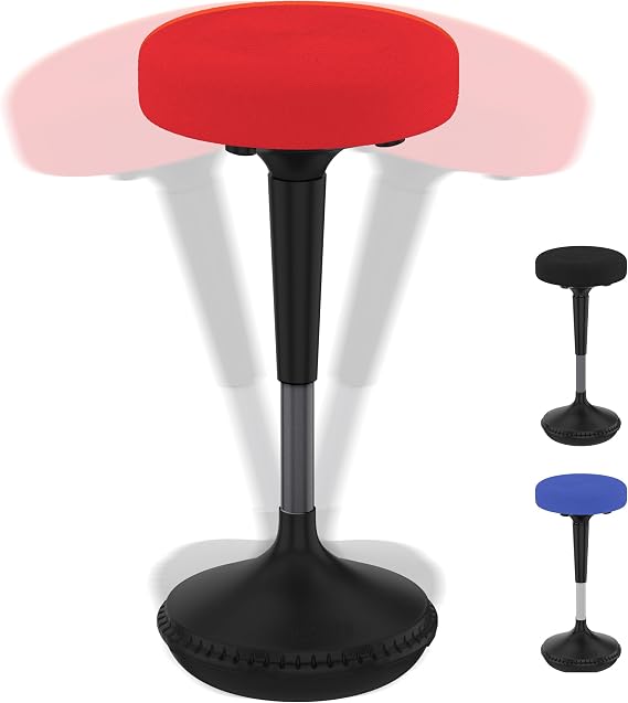 Wobble Stool Standing Desk, Flexible Seating Adjustable Office Ergonomic Seat, Wobble Stool for Alternative Classroom Seating, Active ADHD Chair, Wiggle Chair