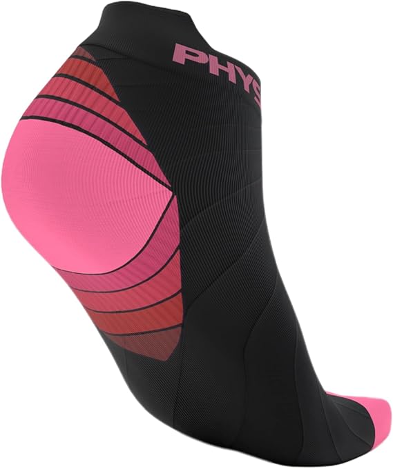 Physix Gear Short Compression Socks for Men & Women - Best Low Compression Socks Women & Men Ankle Socks with Arch Support