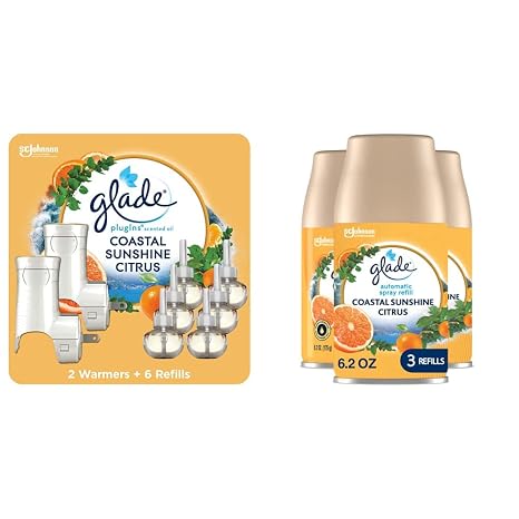 Glade PlugIns and Automatic Spray Air Fresheners Coastal Sunshine Citrus