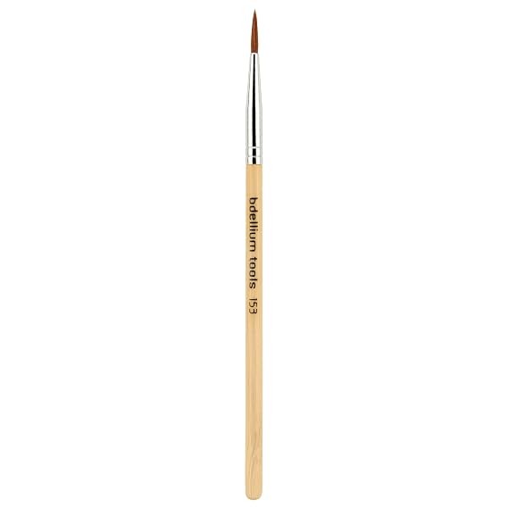 Bdellium Tools Professional Makeup Brush - Special FX Series 153 Capillary - With Soft Synthetic Fibers, For Capillary Detailing and Fine Line Work (Bamboo, 1pc)