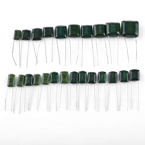 660pcs 24Value Polyester Film Capacitors Assortment Kit 100V Assorted Kit 0.22nF to 470nF with Box