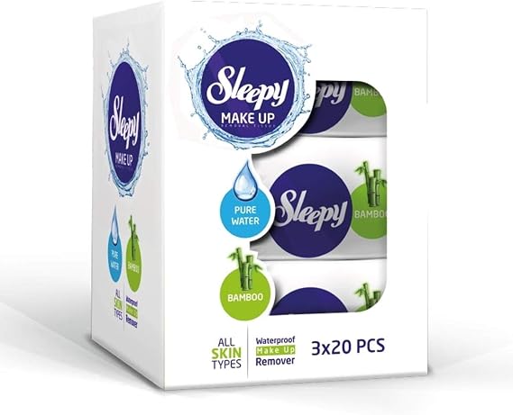 Sleepy Makyaj Temizleme Mendili Bamboo 3X20 Adet