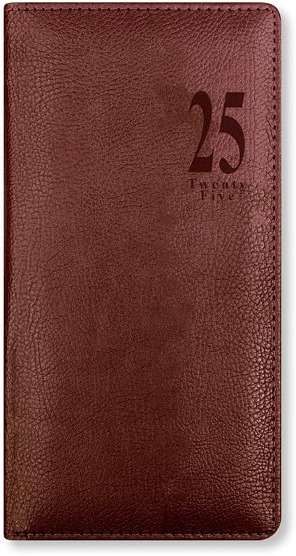 Letts of London Milano Slim week to view 2025 diary - chocolate