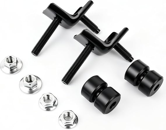 52145-89102 2Pcs Front Bumper Side Mounting Bracket Support Kit Compatible with Toyota Pickup 1989-1995 4Runner 1990-1995 T100 1993-1998 Replace 5214589102 90540-08018 90179-08063