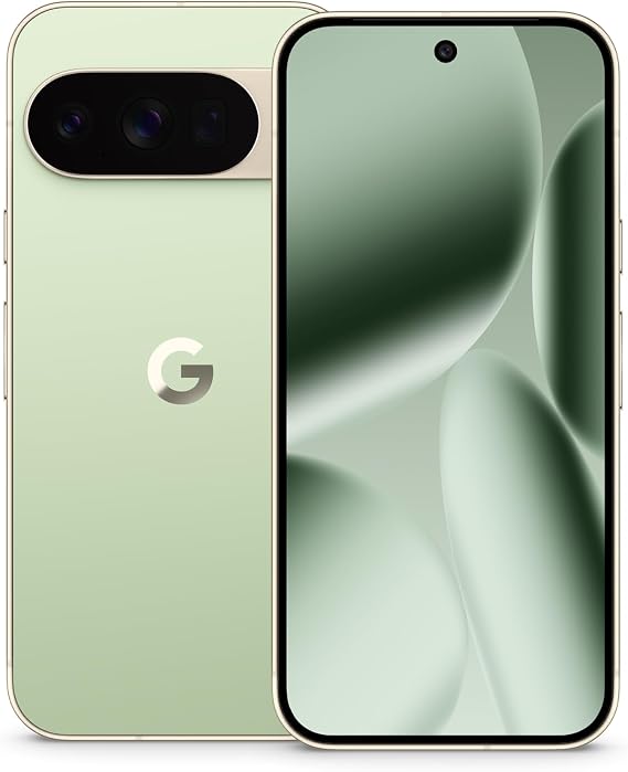 Google Pixel 10 Pro XL - Unlocked Smartphone with Gemini - Jade - 256 GB | Android phone, triple rear pro camera system, fast-charging 24+ hour battery, bright 6.8" Super Actua Display