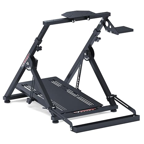 GT OMEGA Apex Racing Wheel Stand - Compatible with Logitech G29 and G920, Fanatec ClubSport, and Thrustmaster TX, T500, T300, Foldable, Tilt-Adjustable for Racing Control