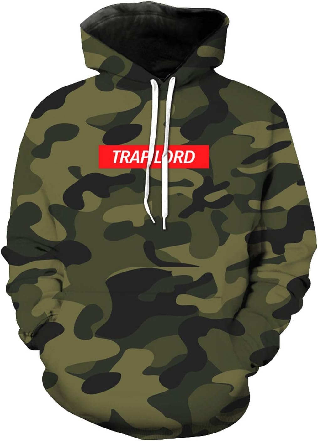 Mens 3D Printed Pullover Hoodie, Long Sleeve, Funny, with Pocket, Casual, SpringAutumn Top