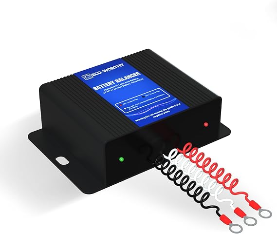 ECO-WORTHY Battery Balancer 24V Battery Equalizer Quick Balancing AGM/Gel/Lithium and Nickel-Metal Hydride Battery Voltage and Capacity, Extend Battery Life