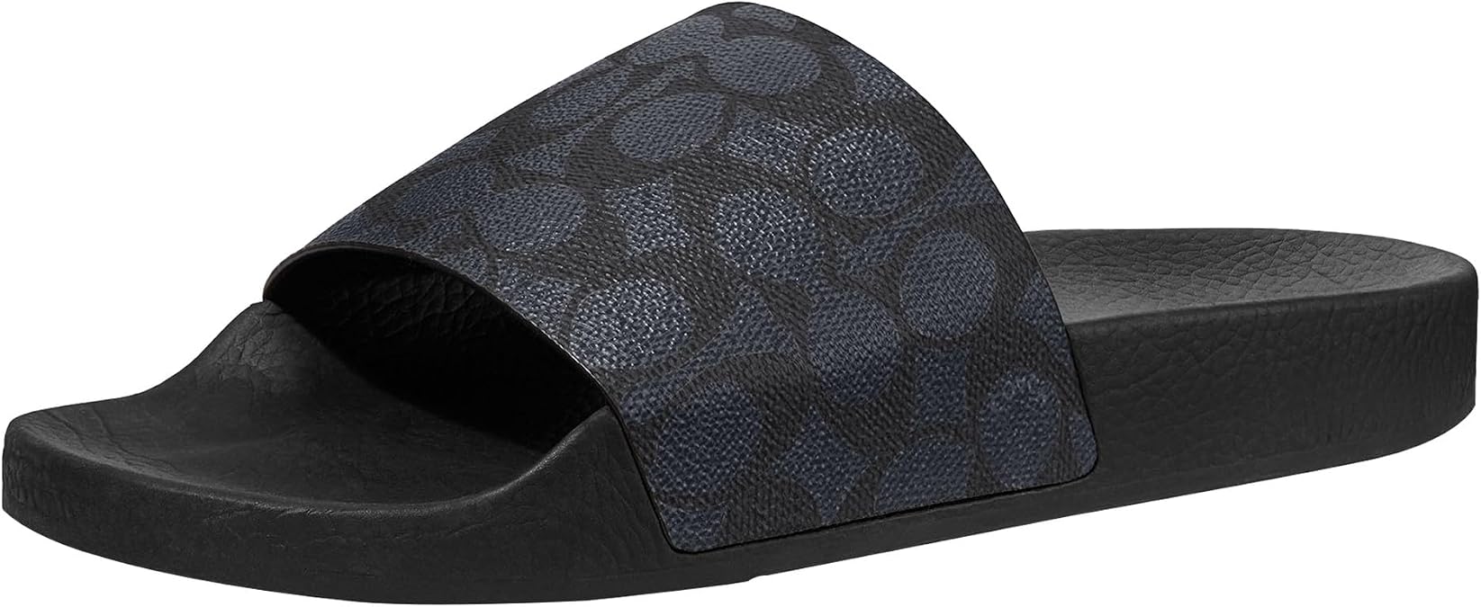 COACH Mens Signature Coated Canvas Pool Slide Sandal