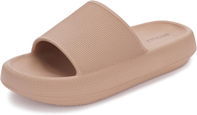 BRONAX Cushioned Thick Sole Pillow Slippers for Women and Men Y10