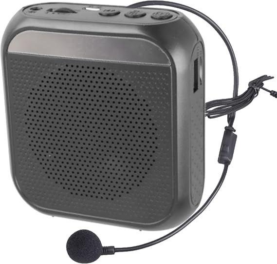 Portable Voice Amplifier with Microphone Headset, Rechargeable Waistband Amplifier, 2200mah Battery for Teaching
