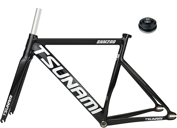 700C Fixed Gear Bike Frame Set 52cm 55cm Aluminum Alloy Track Bike Frame Quick Release 100mm/120mm C Brake Single Speed Frame