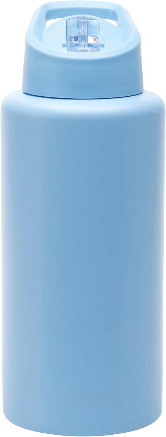 Smash Double Wall Stainless Steel 1 Litre Reusable Water Bottle - Blue