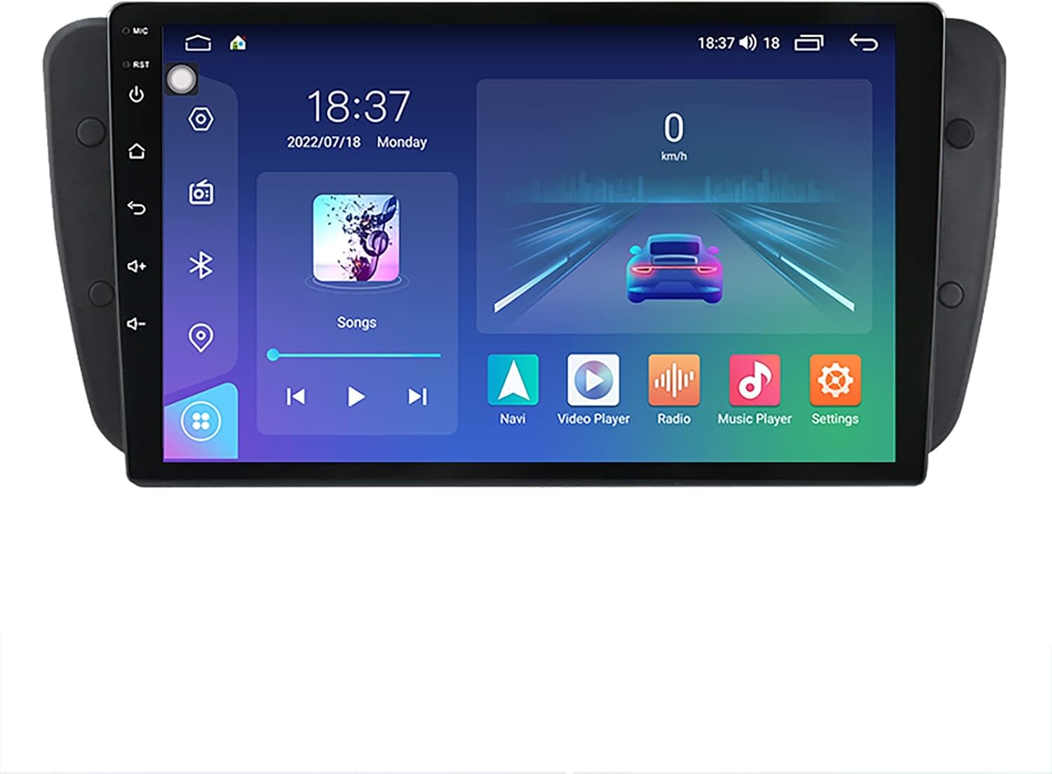 Android 12 Car Split Screen GPS Navigation System, 99.5 Inch Car SWC Radio Video Multimedia Player for Seat Ibiza 6j 2009 2010 2011 2012 2013
