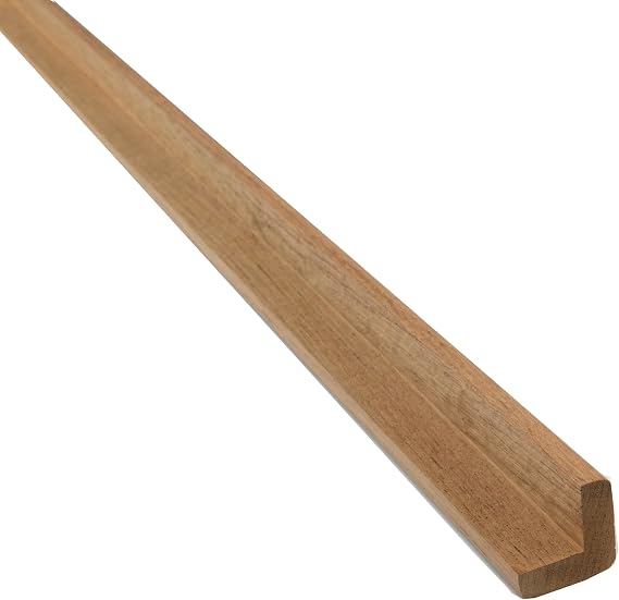 Whitecap 60843 Teak 1-3/16"H x 1-3/16"W L-Molding - 5' Length
