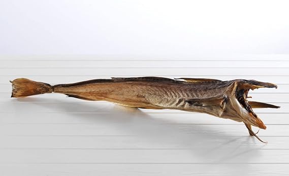 Grade "A" Norwegian Stockfish Skins (Prima Ragno) - Gourmet Culinary Ingredient & Garnish (8-12 per pack)