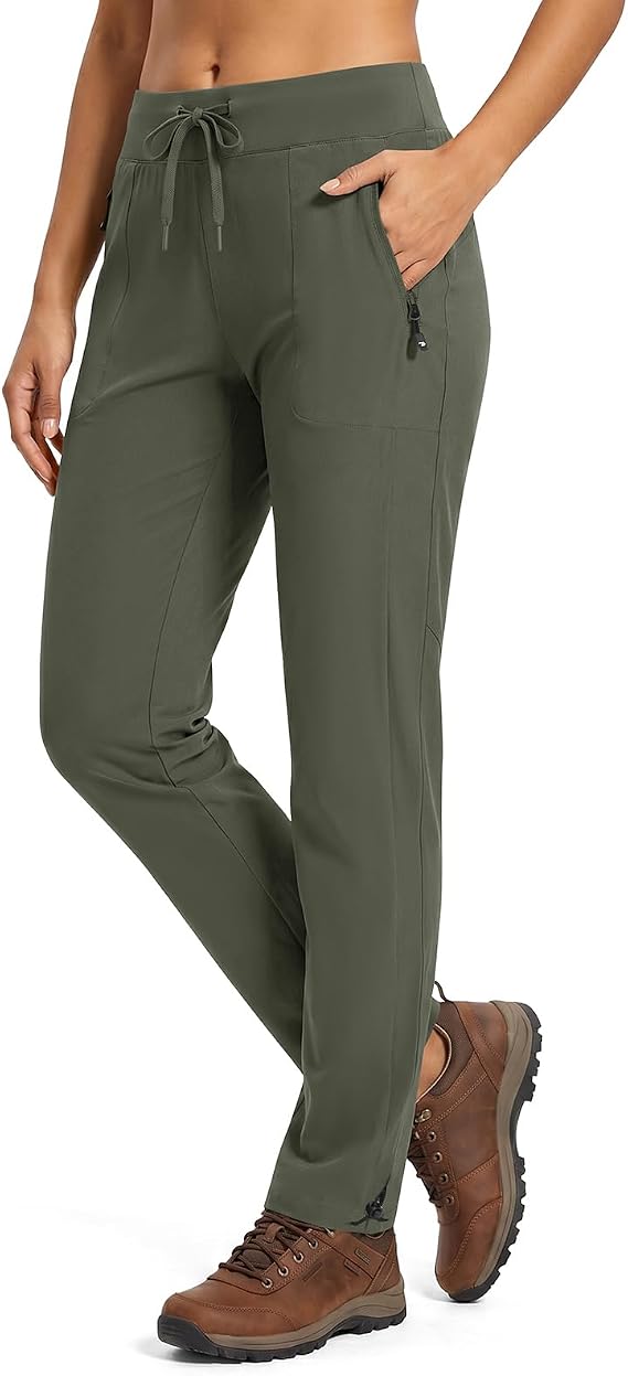 TBMPOY Women's Hiking Pants Lightweight Water Resistant Stretch