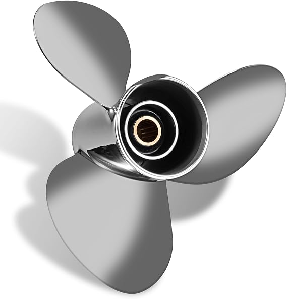 14 X 21 Stainless Steel Outboard Boat Propeller fit Suzuki Engines DF50AV/60AV/70A/90A/90/100/115/115SS/115A/140/140A HP Upgrade OEM 990C0-00610-21P 3 Blades 15 Spline Tooth, Prop RH
