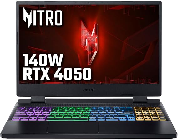 Acer Nitro 5 AN515-58 Gaming Laptop - Intel Core i7-12650H 16GB 512GB SSD NVIDIA GeForce RTX 4050 6G 15.6 INCH FHD IPS 144Hz Windows 11