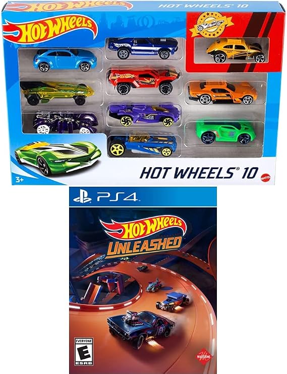 Hot Wheels 10-Pack (Styles May Vary) Unleashed PlayStation 4