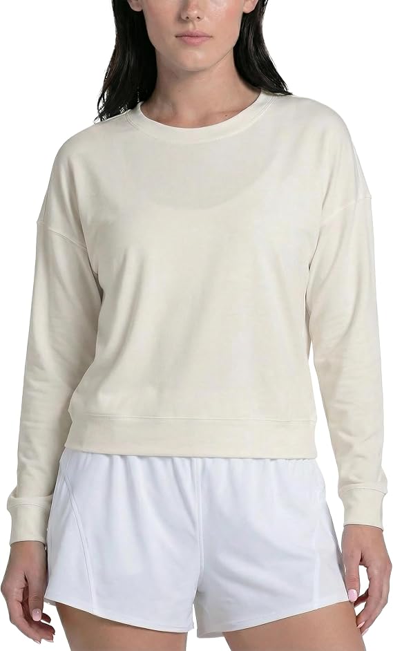 Lucky In Love Women's High Low Breezy Long Sleeve Shirt | Lightweight, UPF 50+ Athletic Shirt