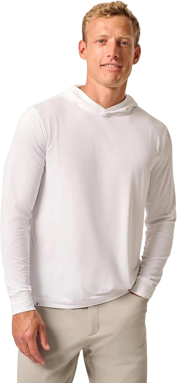 johnnie-O Talon Hoodie | Men's Lightweight Performance Sun Shirt | UPF 50 | 4-Way Stretch | Moisture-Wicking