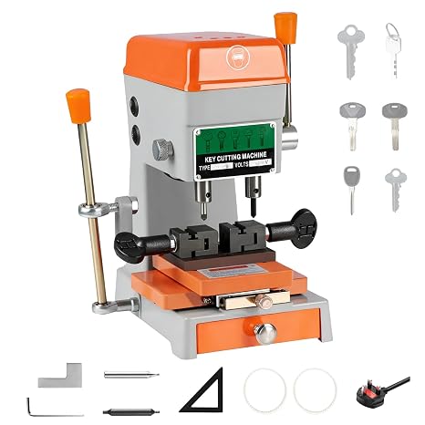 Key Cutting Machine, 150W 220V Duplicating Key Copy Machine, Easy to Operate, Automatic Key Copying Machine for Making, Duplicating Automotive & Door Locks