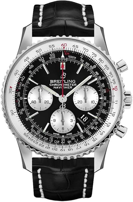 Breitling Navitimer 1 B01 Black Chronograph Dial Automatic Men's Watch AB0127211B1P2