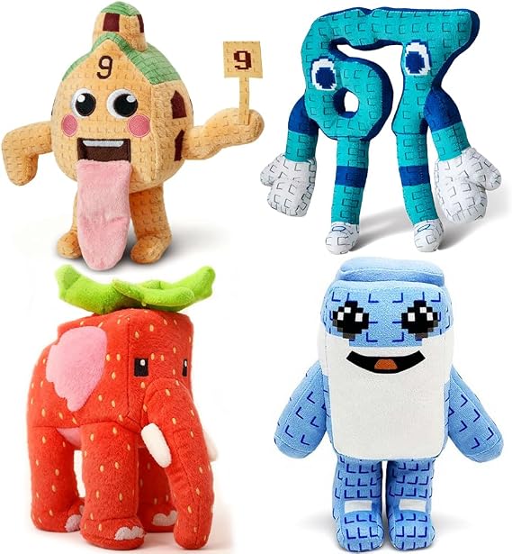 Steal A Brainrot Plush,Cute Italian Toy Tralalero Shark Plush Funny Stuffed Animal Gifts For Fans,Perfect Soft Plushies Toy For Decoration And Collection (4PCS)