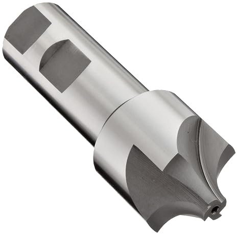 YG-1 29258 3/8" HSSCo8 End Mill, 4 Flute, Corner Rounding, Uncoated Finish, 3" Length