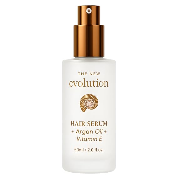 HerStyler Hair Serum - Argan Oil, Vitamin E, and Aloe Vera for Repair, Anti-Frizz for All Hair Textures, Nourishing for Enhanced Shine, Non-Greasy, Suitable for Color Treated Hair