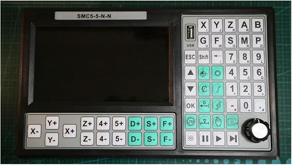 CNC Lathe Controller Maxgeek SMC5-5-N-N 5-Axis CNC Offline Controller High Performance 32-Bit C+P+U R+T+C+P CNC Motion Controller with 7-inch L+C+D