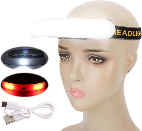 Headlamp Rechargeable, 6 Mode 230 Wide Beam LED Head Lamp